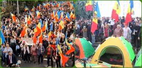 Proteste non-stop în fața Președinției: Vom protesta pașnic până când guvernarea își va da demisia